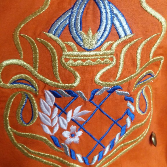 Vibrant Collection | Orange Sia Bellini Blazer - Picture 2 of 4